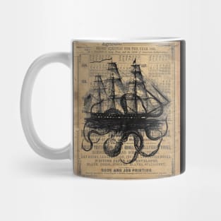 Kraken Attacking on Almanac Back Mug